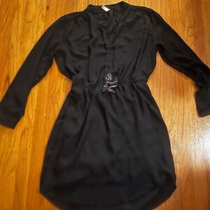 Xhilaration Black Long Sleeve Dress – Size XL